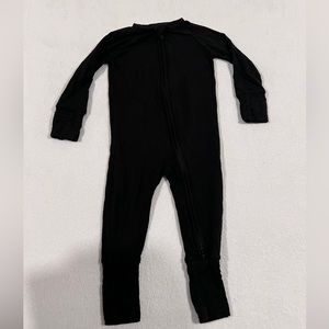 Little Sleepies black zippy 3-6mo
